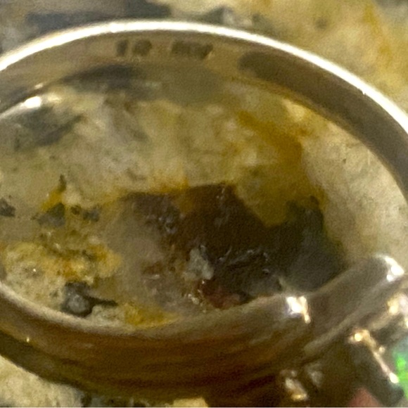 Sterling opal ring 925 vintage - Picture 4 of 5